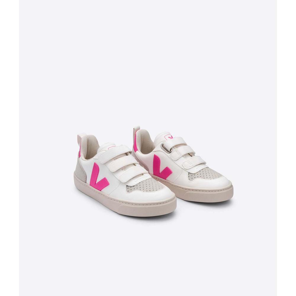 Zapatos Veja V-10 CWL Niños White/Pink | MX 786UZG